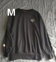 PEZ キャラクター刺繍 ブラックスウェット オーバーサイズ