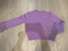 birthday bash レーススリーブニットトップスのサムネイル