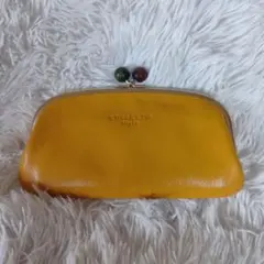 ズッケロ　レディース　ガマ口　大きめ　長財布　ブランド　財布　イエロー