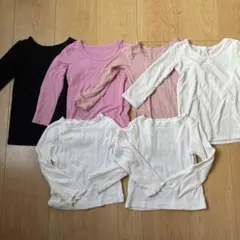 ユニクロ　ヒートテック　90 長袖 下着　肌着　6枚セット まとめ売り