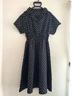 tricot COMME des GARCONS 半袖ドットワンピース - メルカリ
