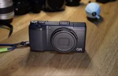 【付属品有✨】Ricoh GR デジタルカメラ ブラック　純正本革ケース付き