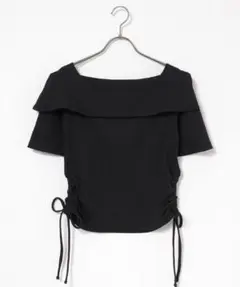 Honeys オフショルトップス　S ブラック　新品タグ付きのサムネイル