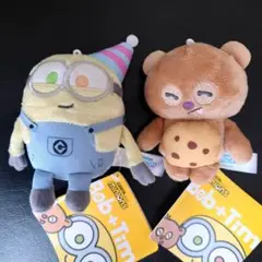 ミニオン マスコット ボブ＆ティム SWEET 2体set新品未使用タグ付き