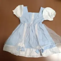 水色フリルドレス（ディズニーキャラクター風）アリス風