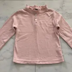 組曲FAM 長袖 ハイネック カットソー 110cm 子供女の子 ピンク フリル