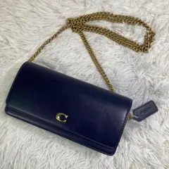 未使用級　現行　コーチ　ショルダーバッグ　エッセンシャル ロング ウォレット