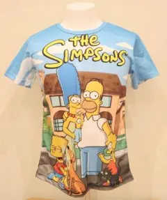 【XLサイズ】ザ・シンプソンズ　Tシャツ　海外アニメ　上字　バート　ホーマー