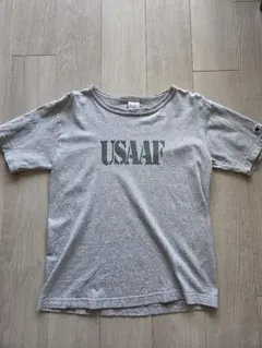 Champion T1011 USAAF Tシャツ グレー M　染み込みプリントのサムネイル