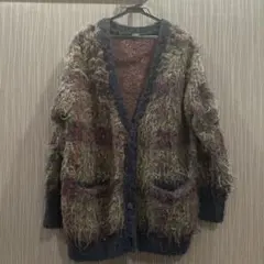 ジーナシス　カーディガン　チェック