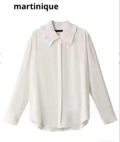 【新品】martiniqueマルティニークジョーゼットピンタックブラウス2.5万