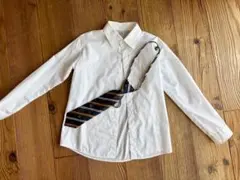 ホワイトシャツとネクタイセット 130サイズ