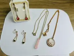 アクセサリー4点セット ネックレス イヤリング