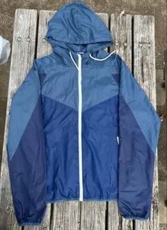 激レア00s NIKEウインドランナーナイロンパーカ デザインXL ブルー