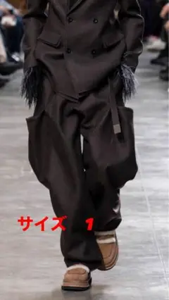 sacai 25aw DoubleFaced Wool Melton Pants