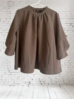 【新品未使用】しまむら　MUMU & C. ブラウン七分袖　ブラウス　トップス