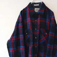 80s SAUGATUCK プリントネルシャツ ソーガタック ボックス usa - メルカリ