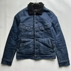 Lee RIDERS ボア デニムジャケット Gジャン 濃紺 S 防寒 アウター