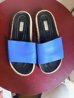 BALENCIAGA 青色フラットサンダル エスパドリーユ　39のサムネイル
