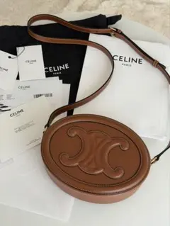 ほぼ未使用 セリーヌ オーバルバッグ トリオンフ ショルダーバッグ