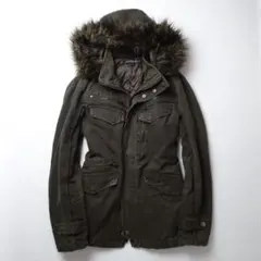 00s In The Attic Fur Military Jacket