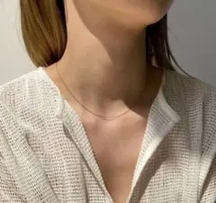 サージカルステンレス 1mmチェーン 【超人気】 シンプル 金属アレ ネックレス