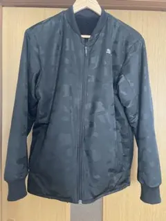 PUMA リバーシブル　フリース ジップアップジャケット ブラック迷彩