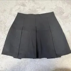 [美品]GUプリーツミニスカートXSグレー