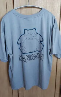 ポケモン カビゴン　レディース 半袖Tシャツ ブルーグレー　Lサイズ　新品のサムネイル