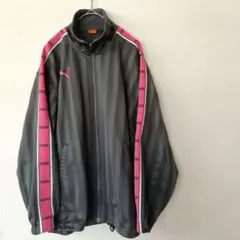 プージャ PUMA ジャージ ピンク グレー トラックジャケット　S-M