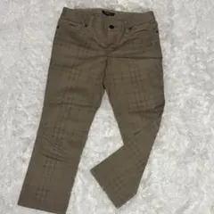 バーバリーロンドン チェック柄 パンツ ベージュ 36サイズ ノバチェック