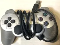 PS3 USBコントローラー シルバー
