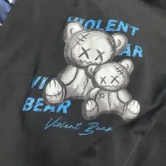 UABONI パーカー ブラック Violent Bear