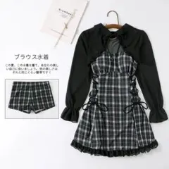 新品タグ付】✨Louiosy 2Wayワンピース水着3点セット 黒 3L - メルカリ