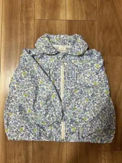 【美品】コンビミニ　花柄フード付きジャケット 120cm