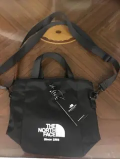 ザノースフェイスバケットミニバッグ黒2way トートバッグ男女兼用！