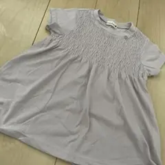 branshes 半袖シャーリングトップス 120cm 薄紫