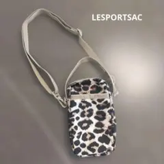 レスポートサック/ヒョウ柄 サコッシュ ショルダーバッグ