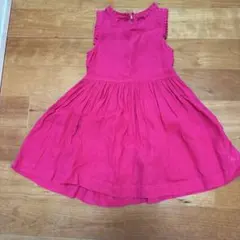 プチバトー 5ans110cmリネンワンピース