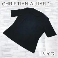クリスチャンオジャール　Lサイズ 黒　半袖Tシャツ　Vネック　日本製　ゆったりのサムネイル