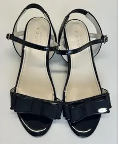 TOCCA NEW YORK リボン付きストラップサンダル ブラック22.5cmのサムネイル