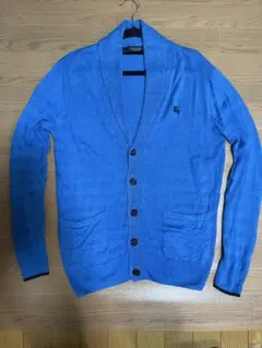 BURBERRY BLACK LABEL リネン　麻100% ロイヤルブルー
