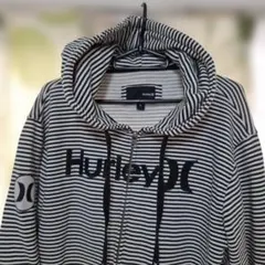 Hurley ストライプ ダブルジップパーカー Lサイズのサムネイル