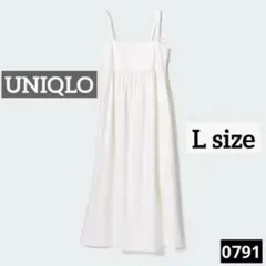 S*☆様 0791 UNIQLO リネンブレンドギャザーキャミソールワンピース