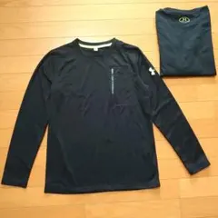 UNDER ARMOUR ジップポケット トップス 長袖 黒 YXL 2枚