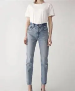 MOUSSY MVS SKINNY 25 スキニーパンツ ブルー　定番 美品