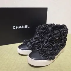 CHANELレインブーツ　カメリア　ココマーク 良品】CHANEL・シャネル・レインブーツ・ココマーク・カメリア