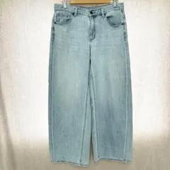 美品✦GU ビッグサイズワイドジーンズパンツ XL ウエスト84cmのサムネイル