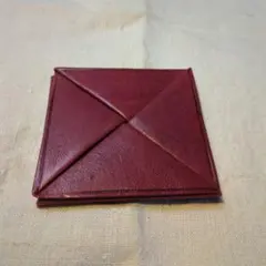 モロッコ 丁寧な作り 革製 コインケース 大容量折り畳み 財布 7x7cm e.