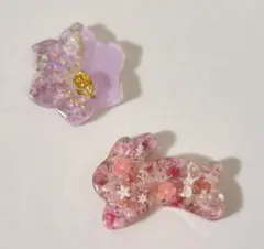 No.435 猫の箸置き♡固まるハーバリウム2個set - メルカリ